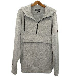 Billabong A/Div Men’s Quarter Zip Gray Hoodie Pullover Outdoor Surf Skate Size L